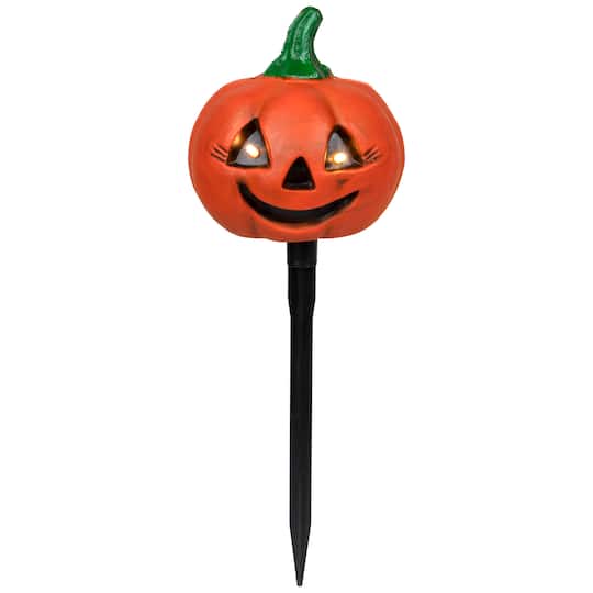 Lighted Jack-o-Lantern Halloween Pathway Markers Set, 3ct.